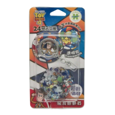 HUNDRED PICTURES 百耘圖 Toy story 4 玩具總動員4 立體球型拼圖鑰匙圈 24片, 透明款, 1盒