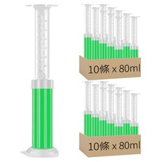 馬桶除臭凝膠 梔子花香 10條, 80ml, 2組