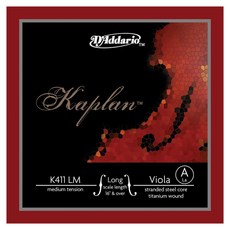 D'Addario Kaplan 中提琴A弦 舊款 單弦 LM, 1個, 單一顏色, K411