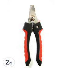 도담펫 강아지 발톱깎이 소, 레드, 2개