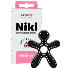 Mr&Mrs FRAGRANCE Niki 車用芳香劑補充包, 清新空氣, 1個