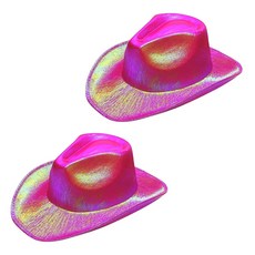 Maket Gamseong 派對多彩螢光帽, 玫瑰紅色, 2個