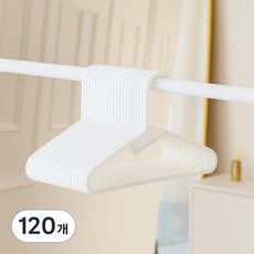 보노하우스 목 늘림 방지 옷걸이, 화이트, 120개