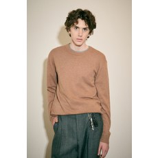 Fahrenheit 喀什米爾混紡圓領素色長袖針織衫 FFUCX8801