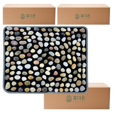 Hyudaon赤腳健走超高密度鵝卵石指壓墊 中型, 3個, 鵝卵石路