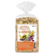 MEGA HARVEST 德國什錦穀片 6 Grain 整顆穀粒切片 無化學添加, 500g, 1包