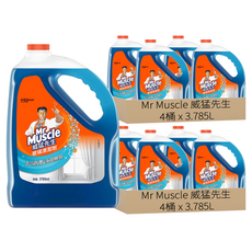 威猛先生 玻璃清潔劑 加侖桶 去污防塵 淨亮無痕, 3.785L, 8桶