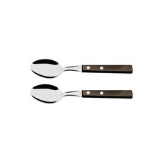 트라몬티나 폴리우드 티스푼, 다크브라운, 2개