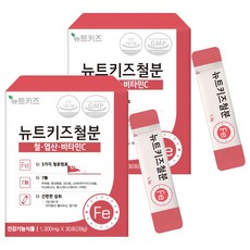 孩童鐵質葉酸維他命補充粉隨身包 30條入, 39g, 2盒