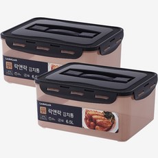 락앤락 뉴 김치통 정석 핑크, 6.5L, 2개