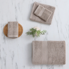 Mundotextil 經典系列 葡萄牙浴巾 100%棉 480gr/m², 亞麻米, 1組