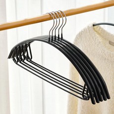 살림의기술 어깨뿔방지 논슬립 스틸 옷걸이, 블랙, 20개