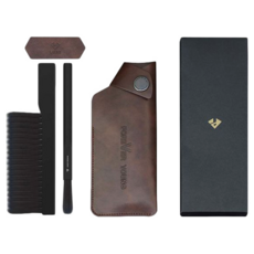 VSGO 威高 多功能清潔刷 VS-BR01 含磁吸皮牌、皮套、直刷、排刷, 黑色, 1組