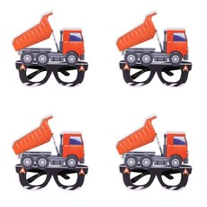 알로데 다양한 굴삭기 파티안경, TYPE08덤프트럭, 4개