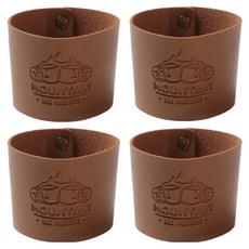 Markhas 露營杯皮革杯套 330ml 390ml, 1套, 4個