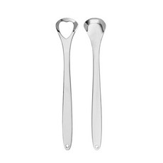 生活小談不鏽鋼四面舌苔刷 銀色 2件組, 1個