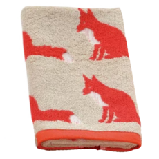英國 Anorak 英倫設計款洗臉巾 100%純棉 葡萄牙製, 狐狸, 1條