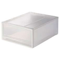 무인양품 PP 수납 케이스 455058341, 화이트, 1개