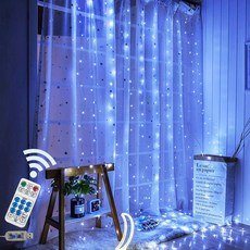 VISANG 應急 LED 室內線情感野營窗簾燈串 300, 晝光色