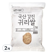 바른곡물 국산 강진 귀리쌀, 4kg, 2개