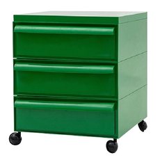 KUIBAO 快豹生活 中古堆疊移動收納櫃 三層, 綠色