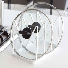 Bettervize 簡約三層鍋蓋收納架, 白色, 1個