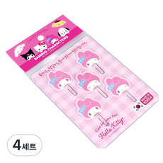 buyhearts 美樂蒂標示夾5款組, 1入, 4套