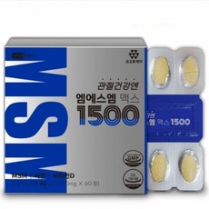 KOLON PHARMA MSM混合1500保健錠, 2盒, 60錠