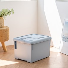 Changsin Living 昌信生活 FRANCO 韓國製造收納箱, 灰色, 62L, 1個