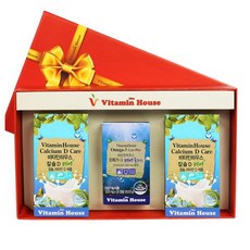 비타민하우스 칼슘D 케어 + 오메가3 케어플러스 선물세트, 150정, 1세트