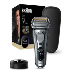 BRAUN 시리즈 9 PRO+ 울트라 씬 전기면도기, 9617s, 실버