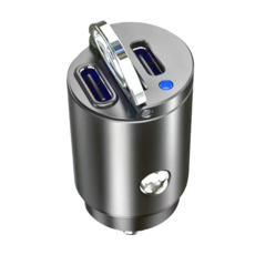 HONG JIN 宏晉 45W 車用充電器 1A1C, 黑色