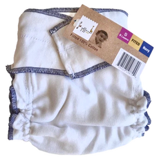 geffen baby 夜用布尿布 100%有機棉 8層, 白色 + 深藍色, 1件