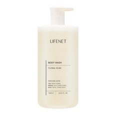 LIFENET 香氛沐浴露 Floral Musk 弱酸性 含杏仁萃取物, 1L, 1瓶