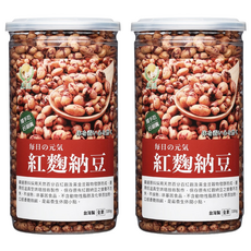 Global Garden 盛花園 豆米花 紅麴納豆, 330g, 2罐