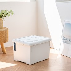 Changsin Living 昌信生活 FRANCO 韓國製造收納箱, 白色, 62L, 1個