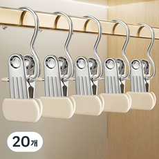 Minune 夾式衣架 加寬版, 白色, 20個