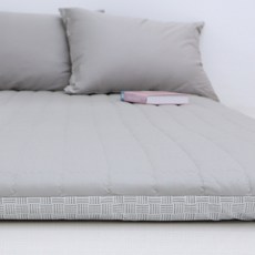 스코홈 국내 제조 순면40수 어반시리즈 누빔 요커버 + 압축 요솜 세트, 어반그레이