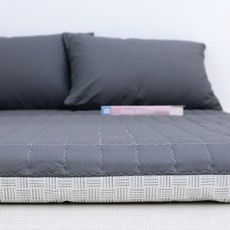 스코홈 국내 제조 순면40수 어반시리즈 누빔 요커버 + 압축 요솜 세트, 어반차콜