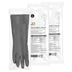 comet 廚房橡膠手套, 灰色, 大(L), 10套