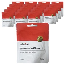 MADAMA OLIVA 西西里辣味去籽綠橄欖, 30g, 20個