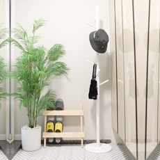 TREESTORE 圓形原木立式衣架, 白色