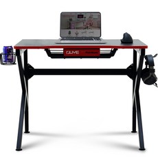 에이픽스 스토리지 1인용 컴퓨터 게이밍 데스트 GD001, 블랙