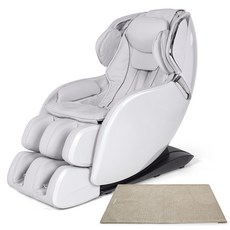 제스파 레이츠 4D 안마의자 ZPC2003 + 전용 러그 ZP540 세트 방문설치, ZPC2003(안마의자),ZP540(전용 러그), 어반화이트, 브라운