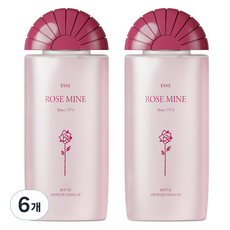 로즈마인 에바스 샤워코롱 루지 로즈향, 6개, 185ml