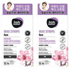 바디네이처 페이스 스위트 아몬드 왁스스트립 인중/헤어라인용, 2개