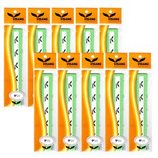 VISANG 羽球 / 網球球拍握把布 10入, 綠色