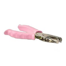 마다꾸미 컬러 핸드 1공 펀치 6mm, 핑크, 1개