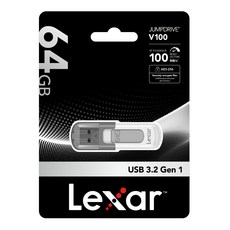 Lexar 雷克沙 V100 USB 3.2 Gen 1 隨身碟, 64GB, 1個