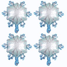 타이탄 크리마스 이벤트 생일 파티 풍선 미니 눈꽃 41cm, 혼합색상, 4개